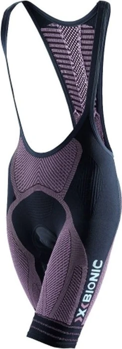 X-Bionic The Trick Bibtight Fahrradhose kurz black/pink (Damen)