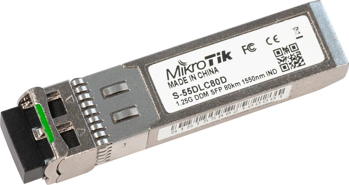 MikroTik RouterBOARD S-55 Gigabit LAN-Transceiver, LC-Duplex SM 80km, SFP