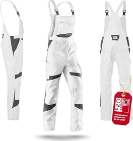 Kübler Activiq PSA 2 Latz Hose lang weiß/anthrazit (Herren)