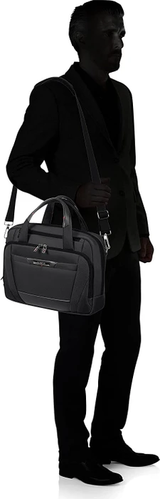 Samsonite Pro-DLX 5 Bailhandle expandable 14.1" erweiterbare Notebook-Umhängetasche schwarz