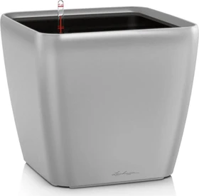 Lechuza Quadro LS 28 All-in-One Set silber metallic