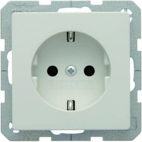 Berker Q.1/Q.3 Steckdose SCHUKO Q.1/Q.3, polarweiß samt