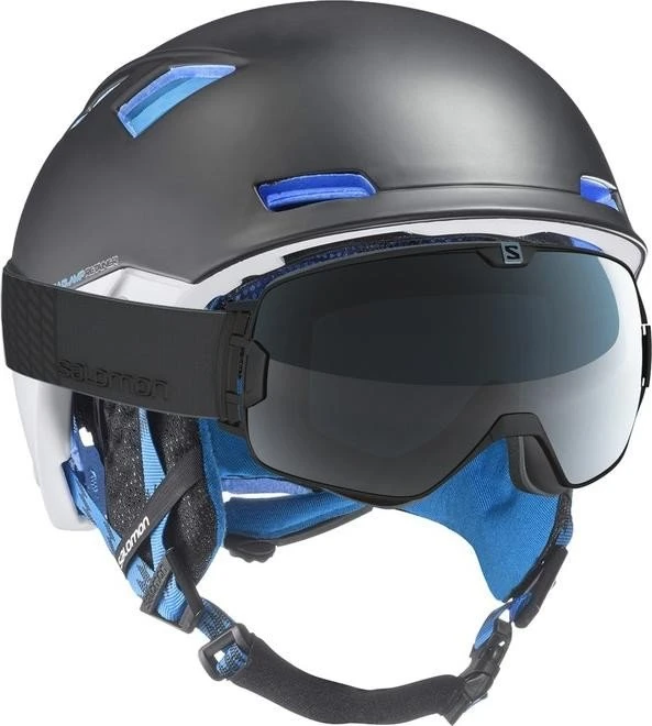 Salomon MTN Lab Helm schwarz/weiß/blau