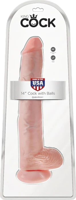 Pipedream King Cock 14" Cock with Balls PD5534