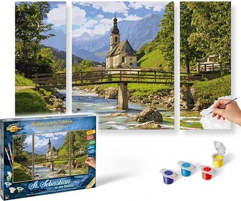Schipper Arts & Crafts Malen nach Zahlen St. Sebastian in der Ramsau
