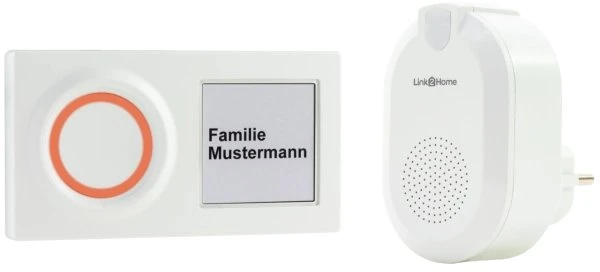 REV Ritter Link2Home WiFi Funk-Gong mit Taster weiß, Funk-Gong