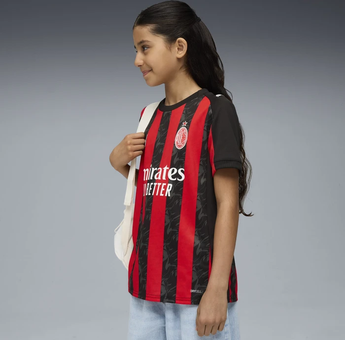 Puma AC Milan 2025/2026 Heimtrikot kurzarm for all time red/puma black (Junior)