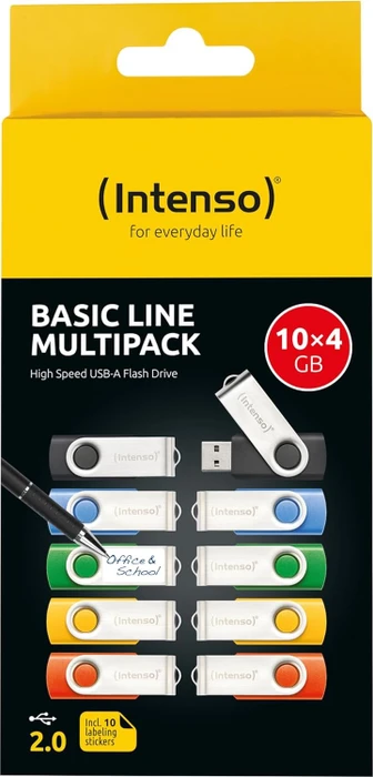 Intenso Basic Line Multipack 4GB, USB-A, USB 2.0, 10er-Pack