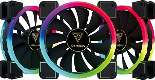 Gamdias Aeolus M1-1403R, LED-Steuerung, Fernbedienung, 140mm, 3er-Pack