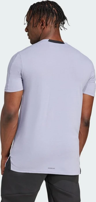 adidas Designed For Training Workout Funktionsshirt kurzarm silver violet (Herren)