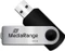 MediaRange USB Flexi-Drive 128GB schwarz/silber, USB-A, USB 2.0 Vorschaubild
