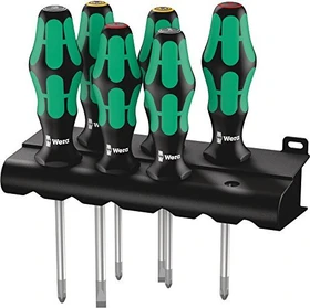 Wera Kraftform Plus Serie 300 335/350/355/6 Schraubendrehersatz, 6-tlg.