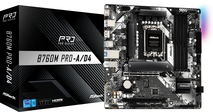 ASRock B760M Pro-A/D4 (Intel 1700)