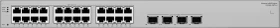 Huawei eKit SME Network eKitEngine S220S Series Rackmount Gigabit Managed Switch, 24x RJ-45, 4x SFP (S220S-24T4J / 98012502)