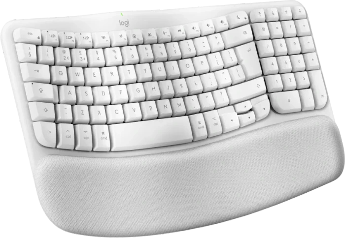 Logitech Wave Keys for Mac, Grauweiß, Logi Bolt, USB/Bluetooth, UK