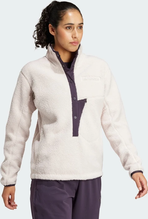 adidas Terrex Xploric High Pile Fleece Pullover putty mauve (Damen)