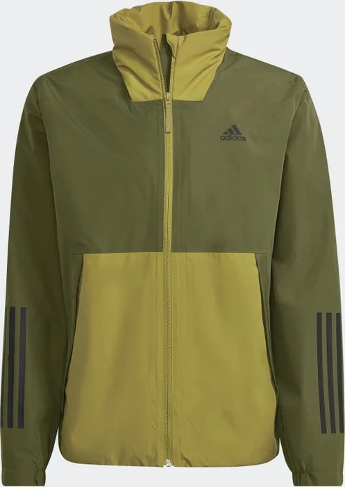 adidas BSC 3-Stripes Rain.RDY Funktionsjacke green oxide (Herren)
