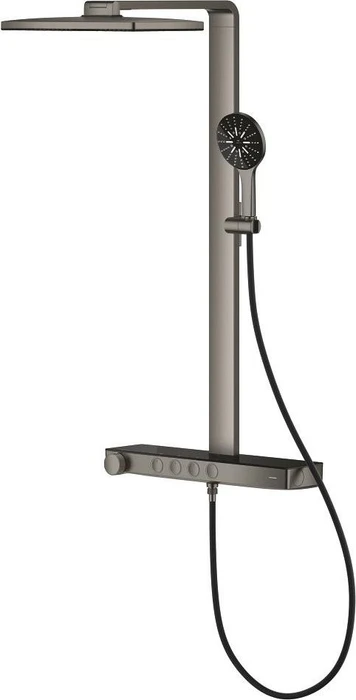 Grohe Spa Rainshower Aqua Pure eckig 15l hard graphite gebürstet