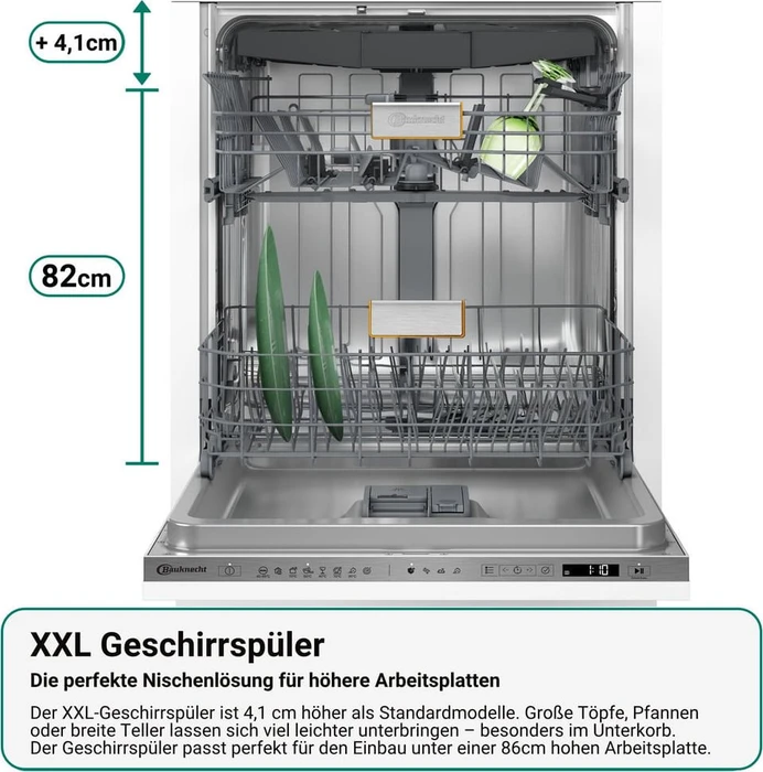 Bauknecht BKR IBXL Großraum-Geschirrspüler