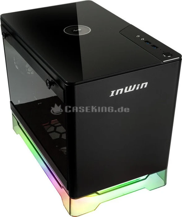 In Win A1 Plus, schwarz, Glasfenster, Mini-ITX, 650W