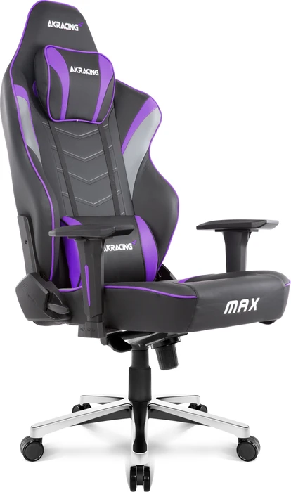 AKRacing Master Max Gamingstuhl, schwarz/grau/violett