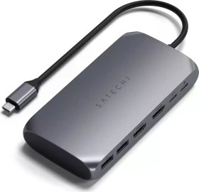 Satechi USB-C Multimedia Adapter M1, Space Gray, USB-C 3.0 [Stecker] (ST-UCM1HM)