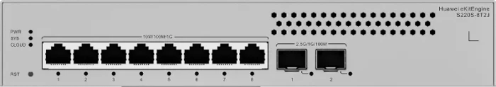 Huawei eKit SME Network eKitEngine S220S Series Desktop Gigabit Managed Switch, 8x RJ-45, 2x SFP+
