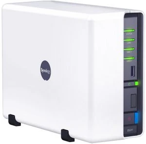 Synology DiskStation DS211, 256MB RAM, 1x RJ-45 1000Base-T, 3x USB-A 2.0