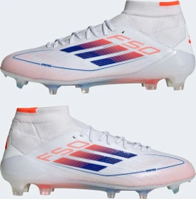adidas F50 Elite Mid-Cut FG cloud white/lucid blue/solar red (Damen)