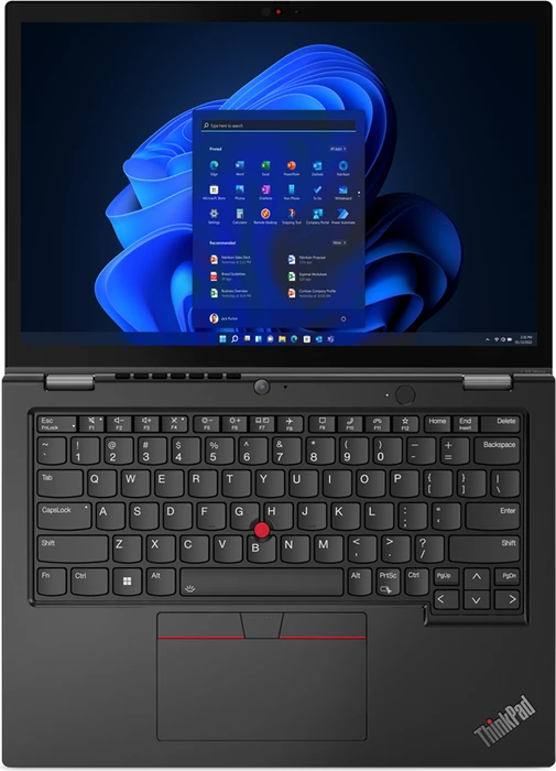 Lenovo ThinkPad L13 Yoga G3 (Intel), Thunder Black, Core i5-1245U, 16GB RAM, 256GB SSD, DE