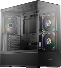 LC-Power Gaming 812B Onyx Vision, schwarz, Glasfenster (LC-812B-ON)
