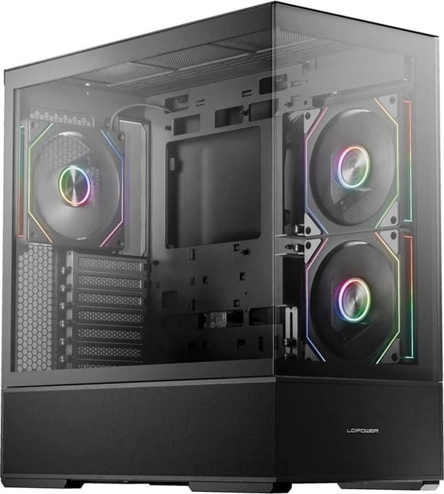 LC-Power Gaming 812B Onyx Vision, schwarz, Glasfenster