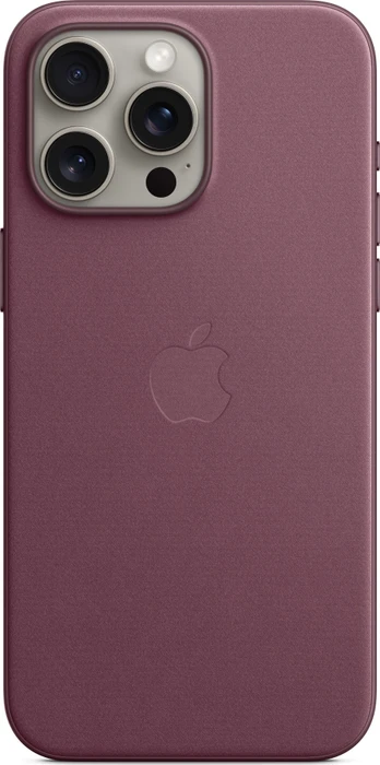 Apple Feingewebe Case mit MagSafe für iPhone 15 Pro Max mulberry