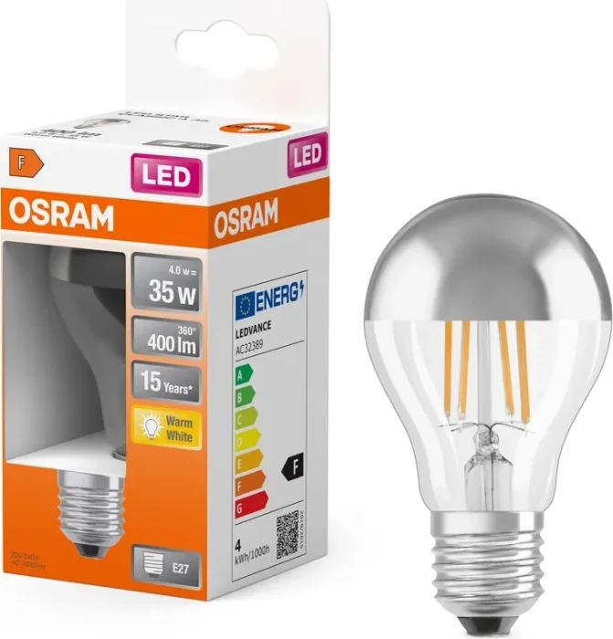 Osram Ledvance LED Retrofit Classic A Mirror 34 4W/827 E27