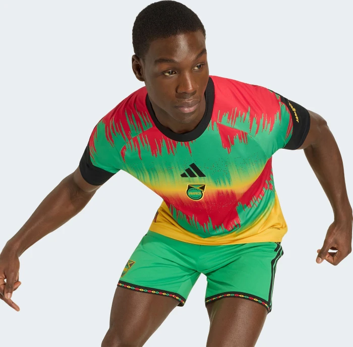 adidas Jamaika 26 x Bob Marley Home 2026 Aufwärmtrikot kurzarm (Herren)
