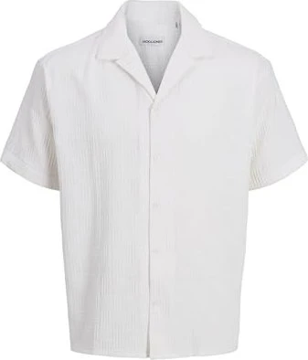 Jack & Jones Relaxed Fit Hemd kurzarm weiß (Herren)