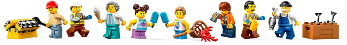 LEGO City - Hafen mit Frachtschiff