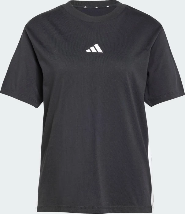 adidas Essentials 3-Streifen Cotton T-Shirt kurzarm schwarz/weiß (Damen)