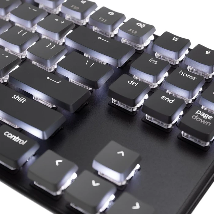Keychron K1 V4, 80% TKL, LEDs weiß, schwarz, Gateron LOW PROFILE BROWN, USB/Bluetooth, US