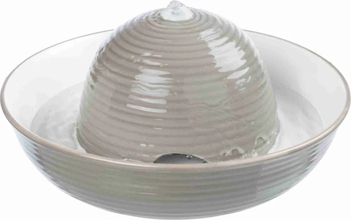Trixie Vital Flow Keramik Trinkbrunnen, 1.5l, grau/weiß