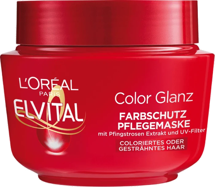 L'Oréal Elvital Color-Glanz Farbschutz-Pflegemaske, 300ml