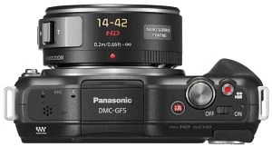 Panasonic Lumix DMC-GF5 schwarz mit Objektiv Lumix G X Vario PZ 14-42mm 3.5-5.6 ASPH OIS