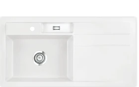 systemceram Bela 100 Einbau Becken links polar