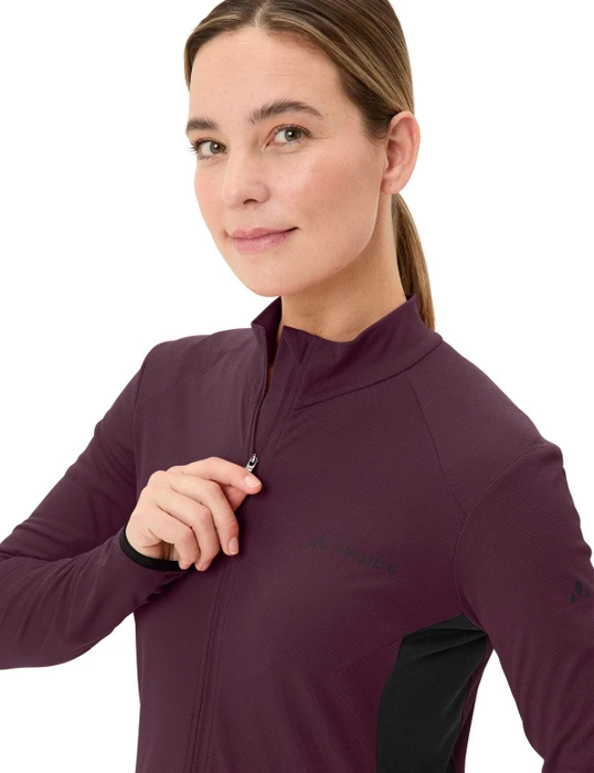Vaude Matera FZ II Trikot langarm cassis (Damen)