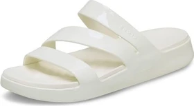 Crocs Getaway Patent Strappy chalk (Damen)