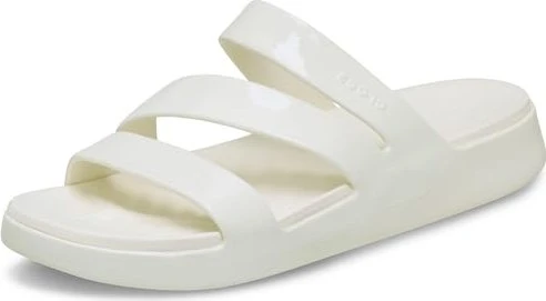 Crocs Getaway Patent Strappy chalk (Damen)
