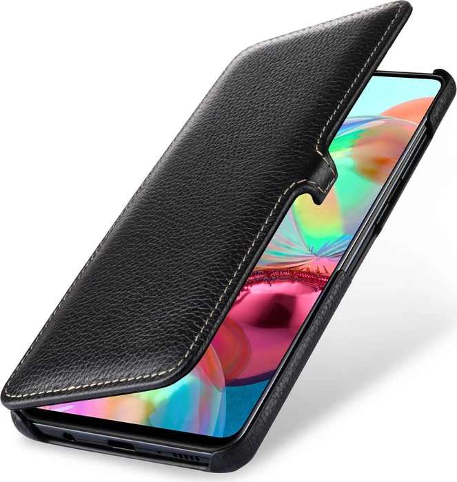 Stilgut Book Type Leather Case Clip für Samsung Galaxy A71