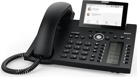 snom D385N VoIP Telefon schwarz