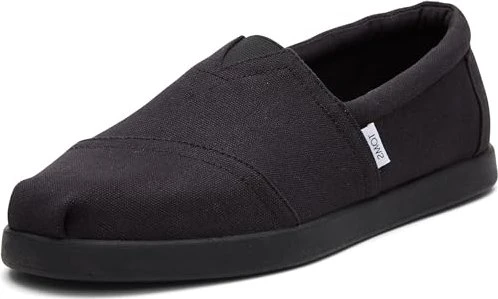 TOMS Alp Fwd all black recycled cotton canvas (Herren)