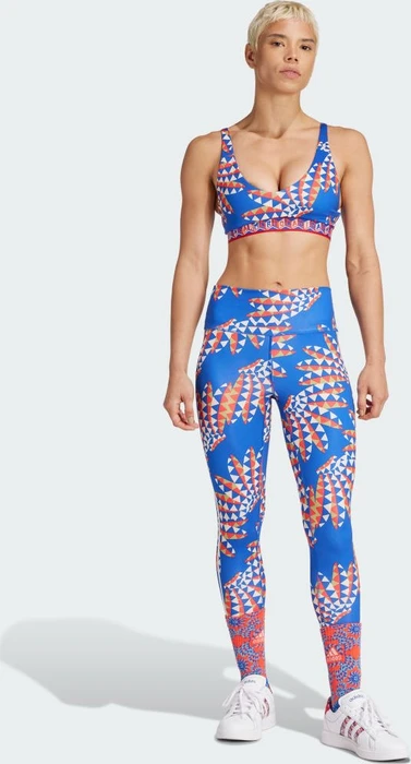 adidas x FARM Rio Hose 7/8 bold blue/bliss orange (Damen)